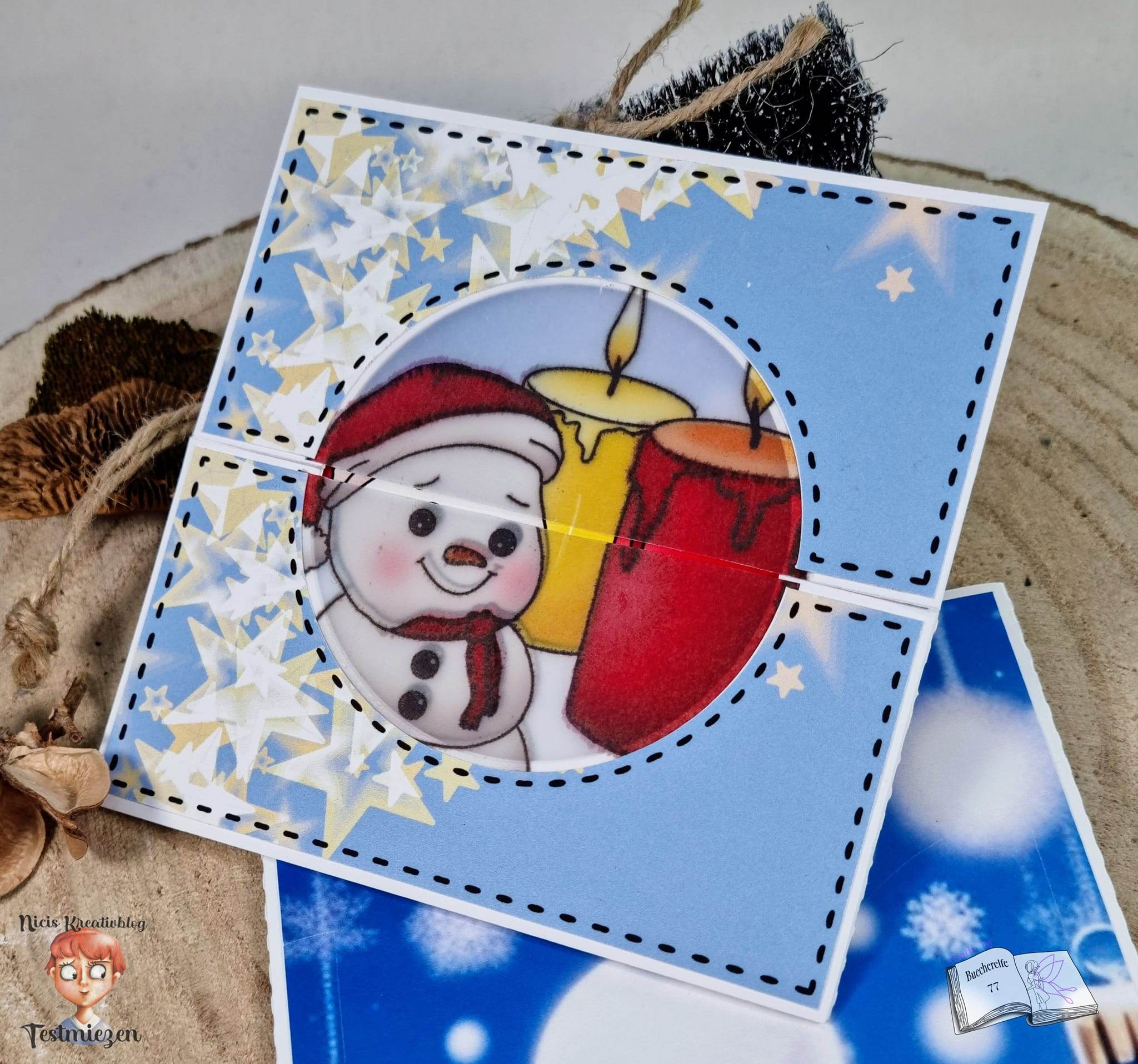 Digiset Fridolin der Schneemann, Digistamp, Digipaper, Plotterdatei, Sublimation - Sewando