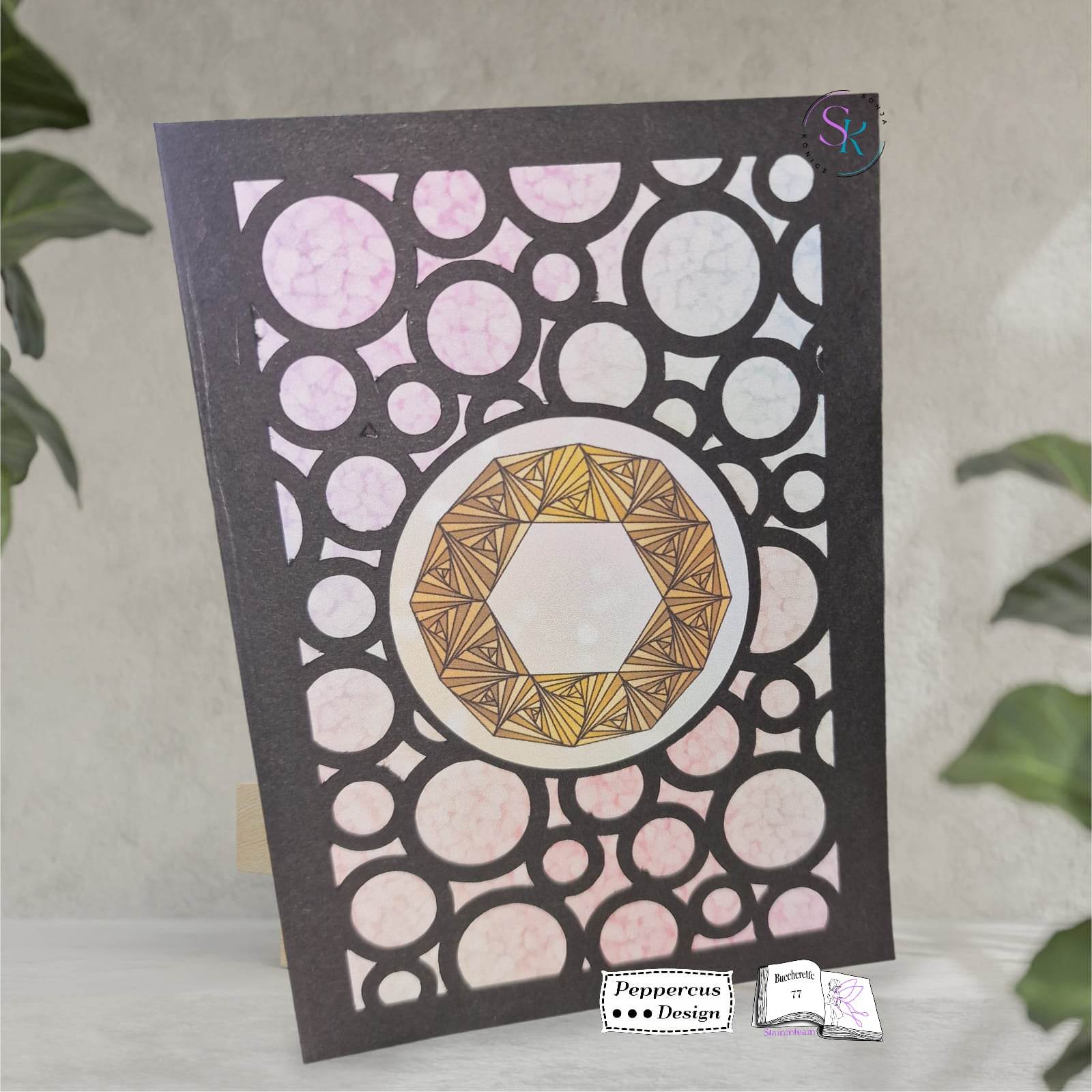Digistamp Rahmen rund gemustert Plotten, Sublimation, Drucken, Digistamp ! - Sewando