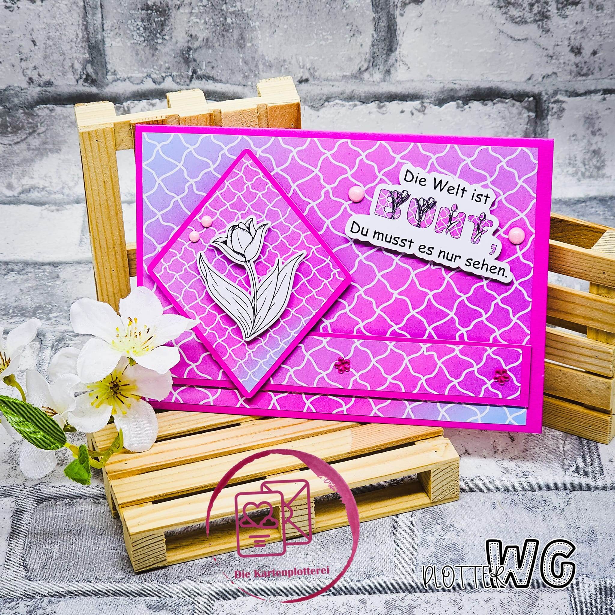 Digiset Tulpe 2.0 Plotterdatei, Sublimation, Digistamp, Digipaper - Sewando
