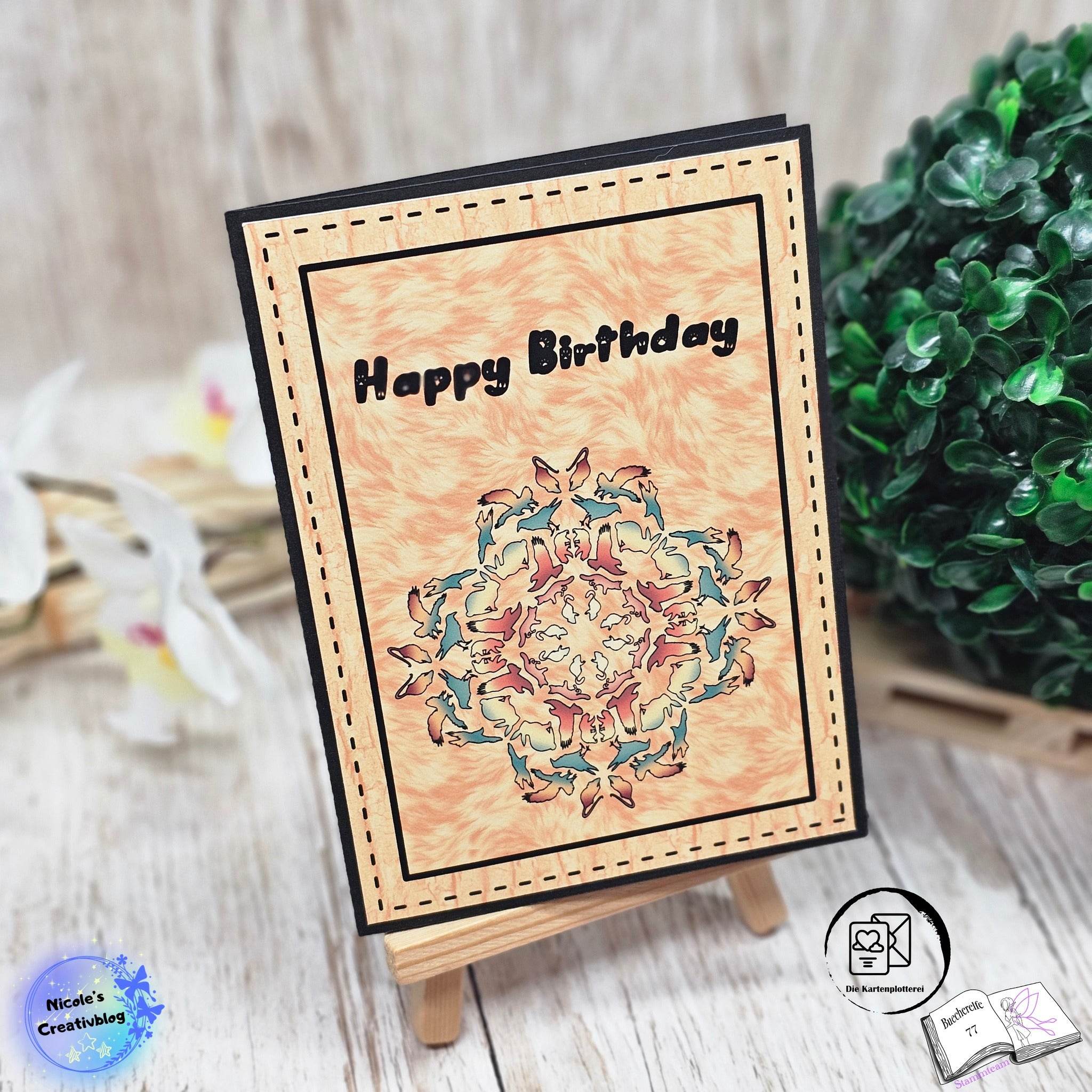 Digiset Tier Mandala, Plotterdatei, Sublimation, Digistamp, Digipaper - Sewando