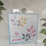 Digistamp Blätter gemustert Plotten, Sublimation, Drucken ! - Sewando