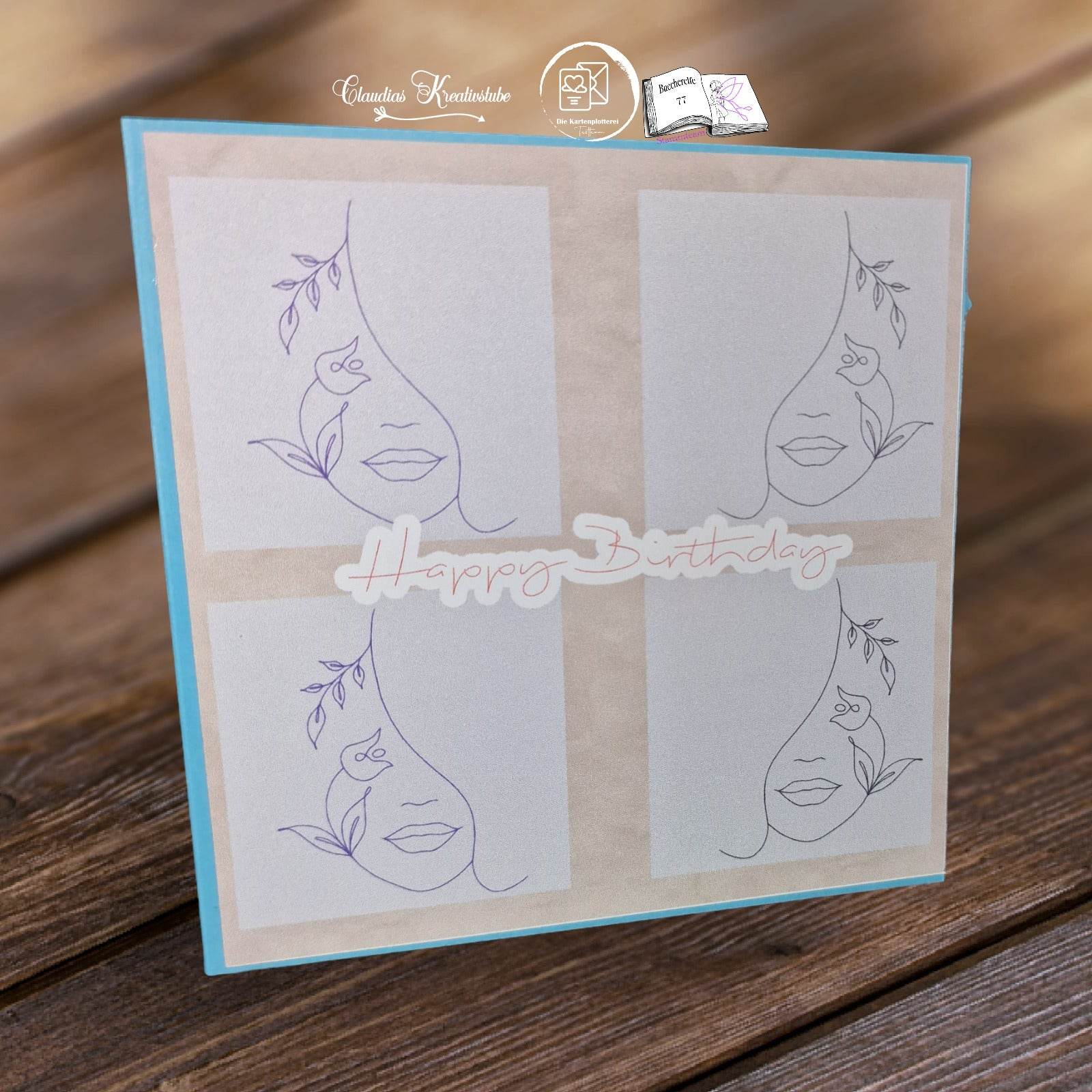 Digistamp Tulpen Gesicht Plotterdatei, Sublimation, Drucken, ! - Sewando