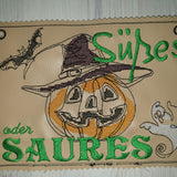 Stickdatei - Schild "Süßes oder Saures"