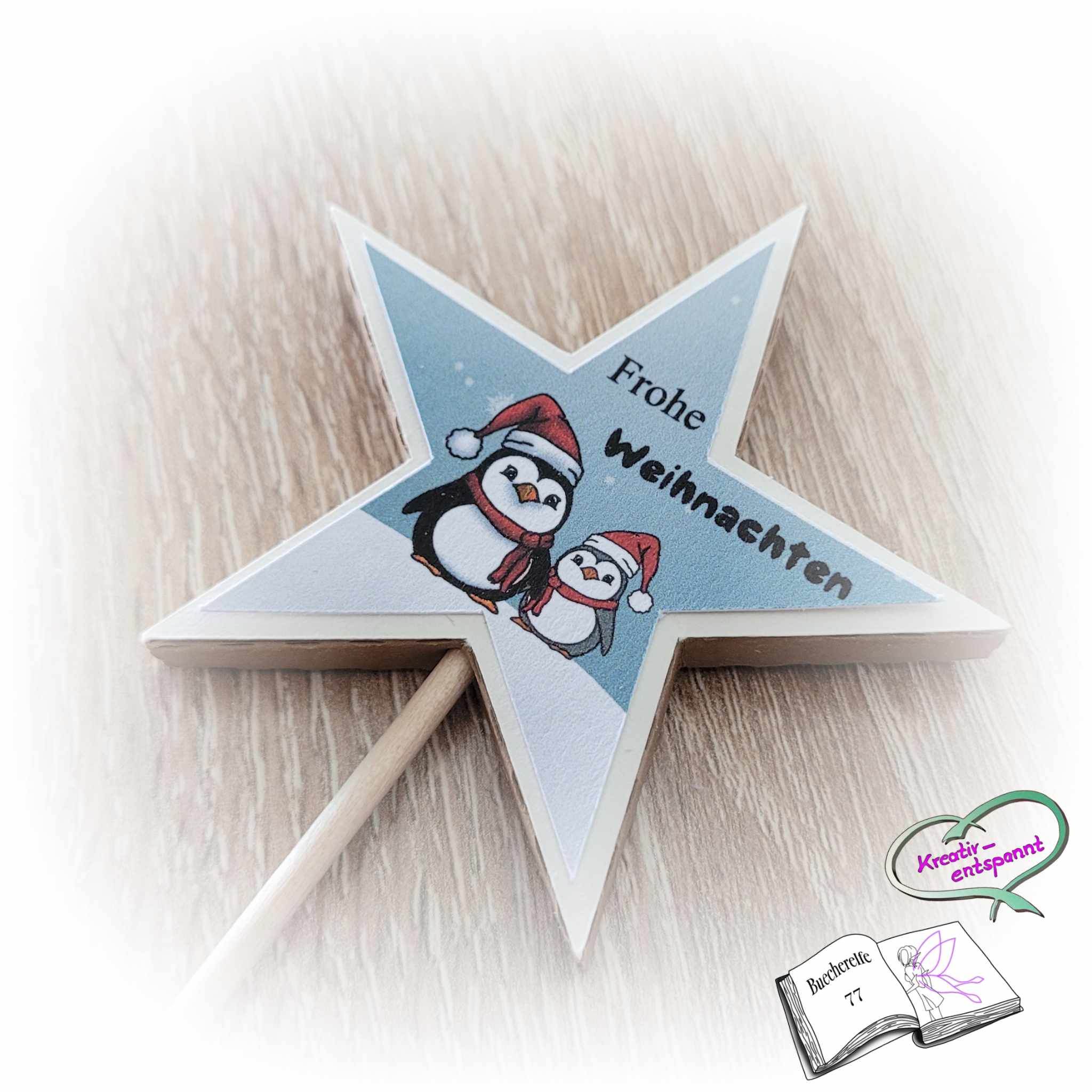Digiset Christmas Penguin Plotterdatei, Sublimation, Digistamp, Digipaper - Sewando