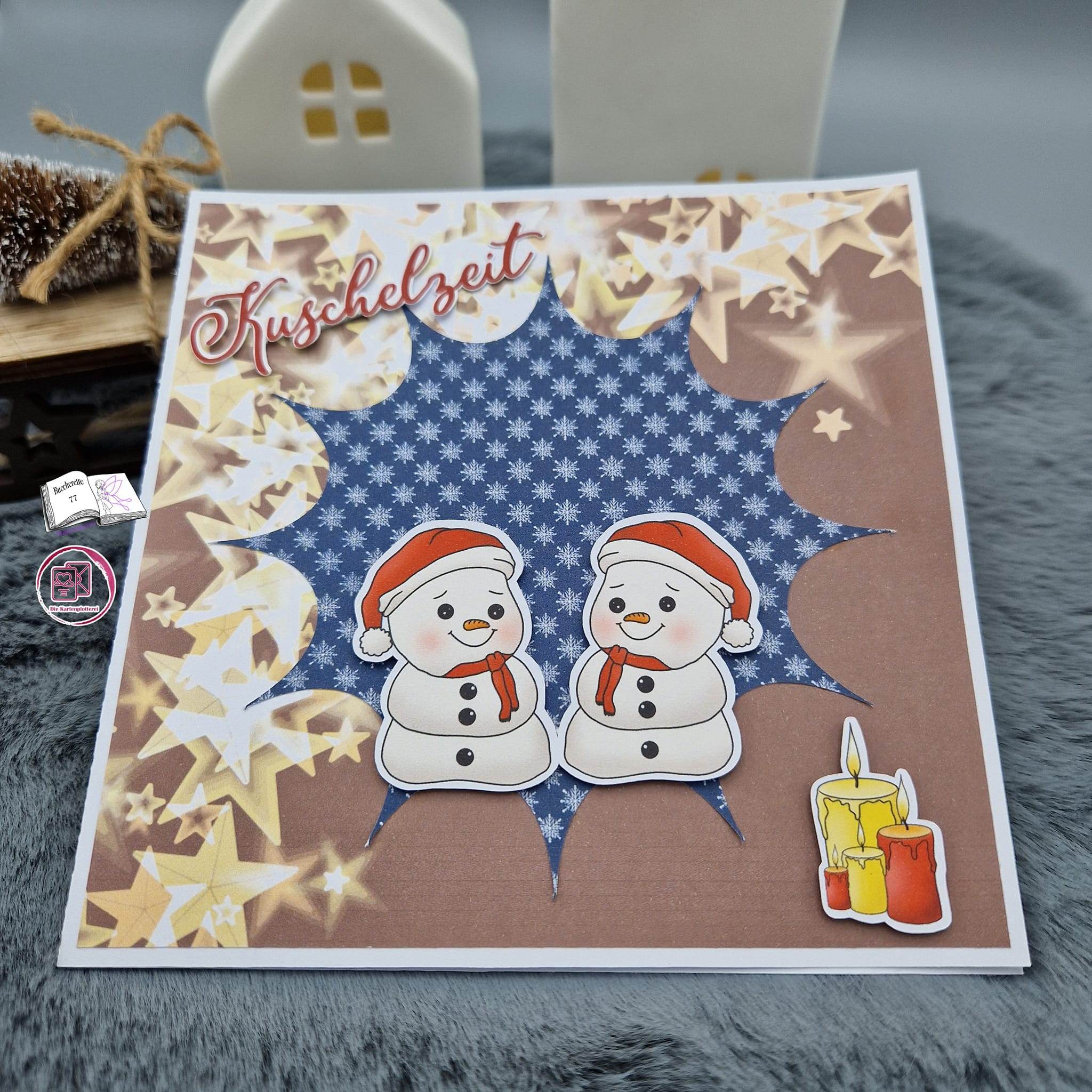 Digiset Fridolin der Schneemann, Digistamp, Digipaper, Plotterdatei, Sublimation - Sewando