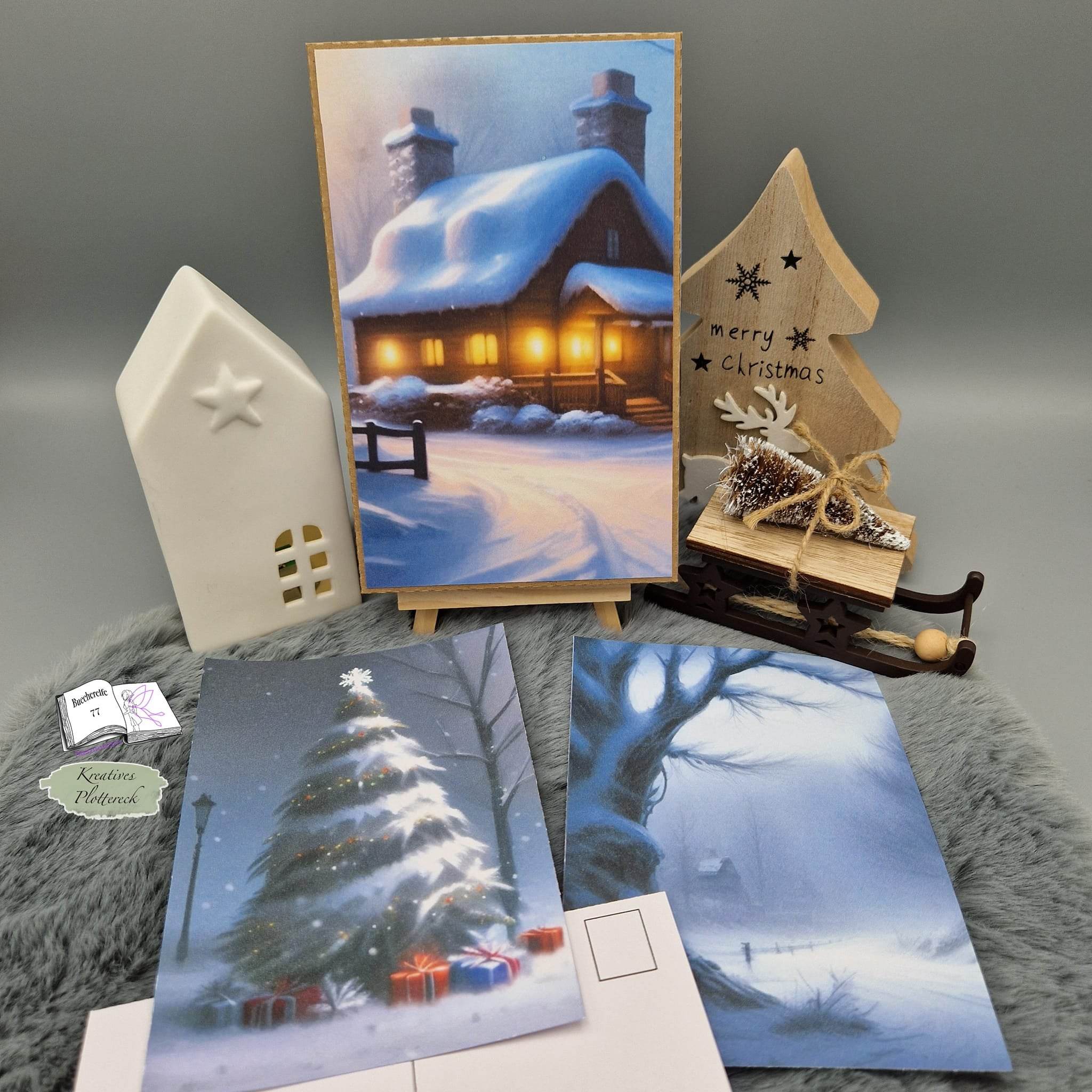 Digiset Speedy die Weihnachtsmaus, Plotterdatei, Sublimation, Digistamp, Digipaper - Sewando