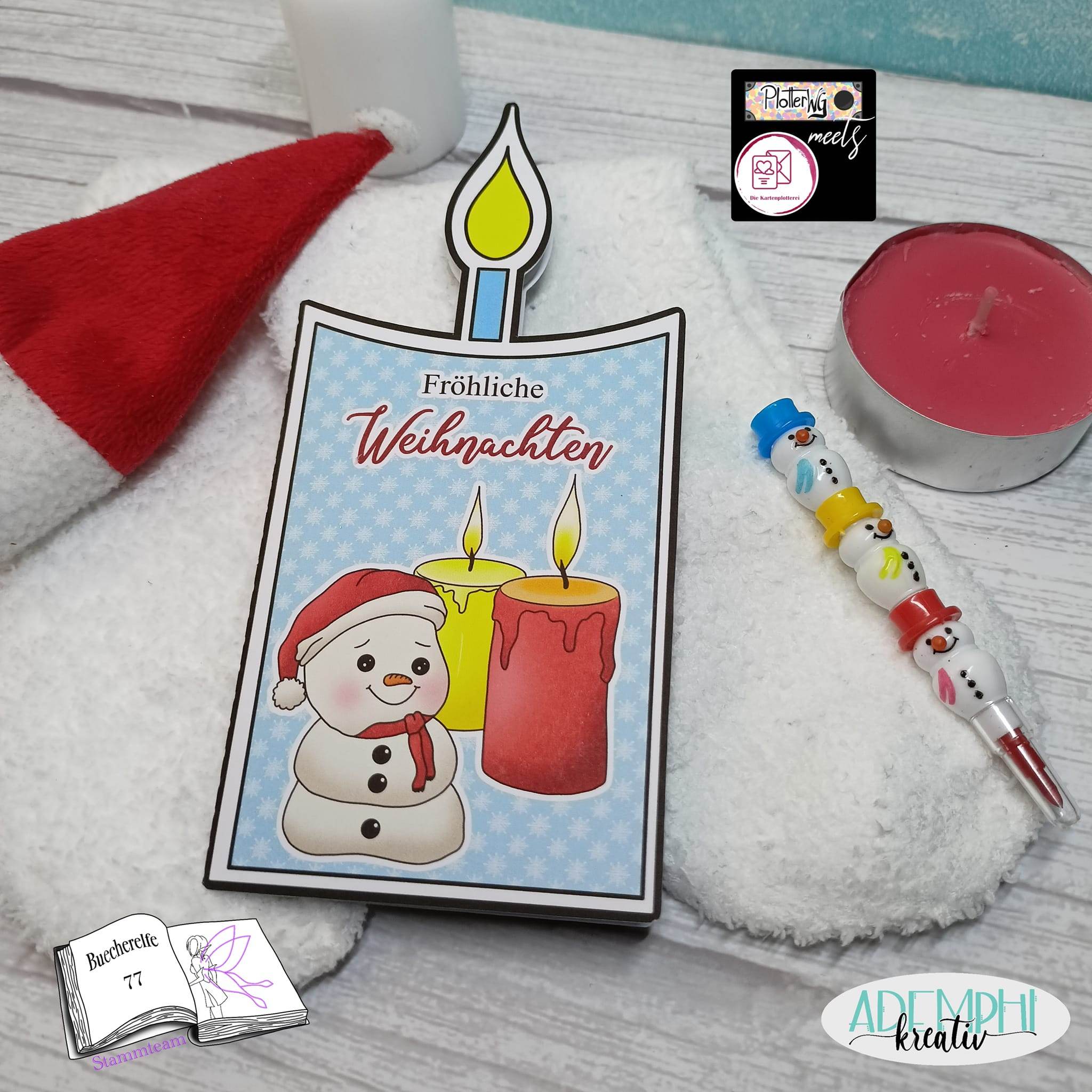 Digiset Fridolin der Schneemann, Digistamp, Digipaper, Plotterdatei, Sublimation - Sewando
