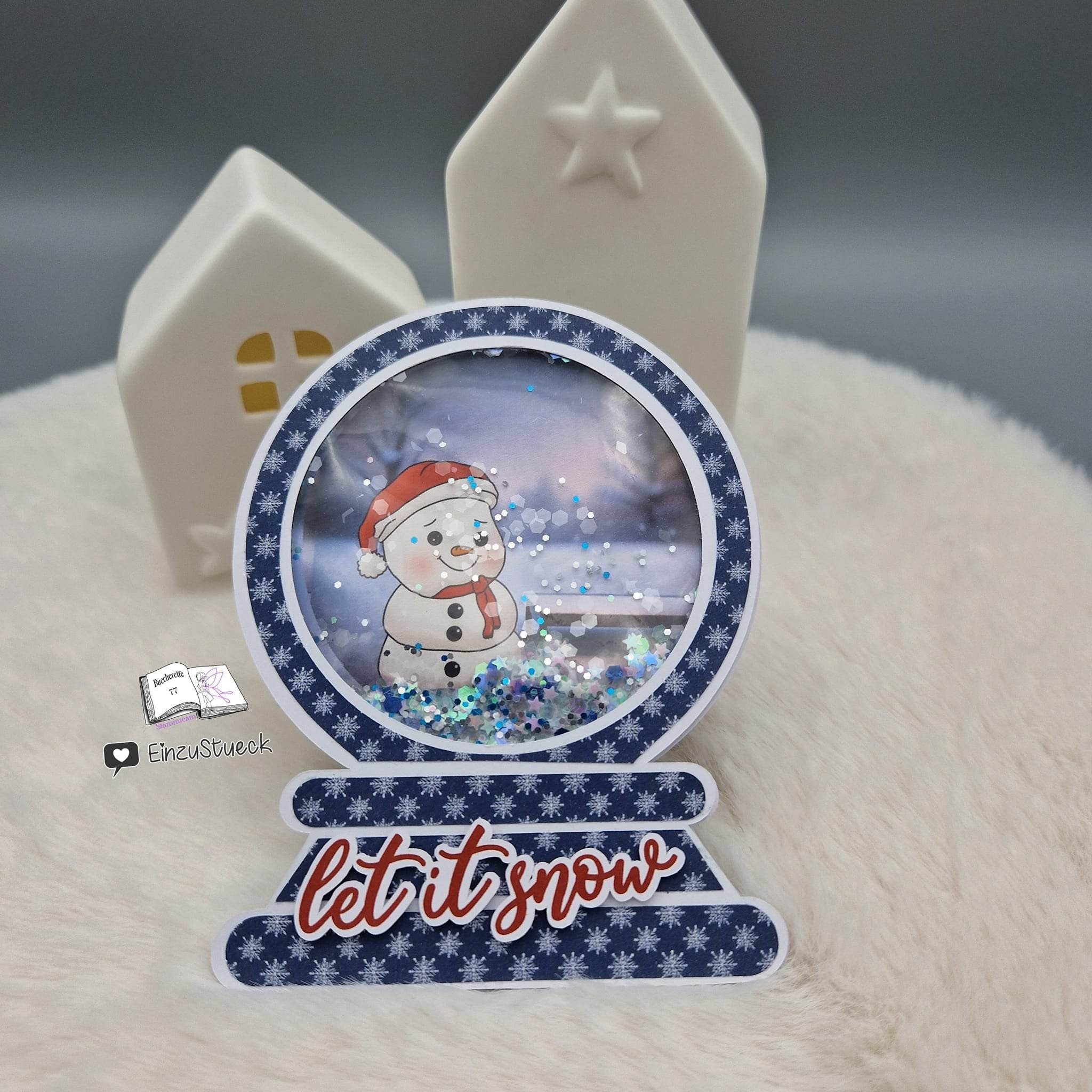 Digiset Fridolin der Schneemann, Digistamp, Digipaper, Plotterdatei, Sublimation - Sewando