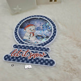 Digiset Fridolin der Schneemann, Digistamp, Digipaper, Plotterdatei, Sublimation - Sewando