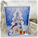 Digiset Fridolin der Schneemann, Digistamp, Digipaper, Plotterdatei, Sublimation - Sewando