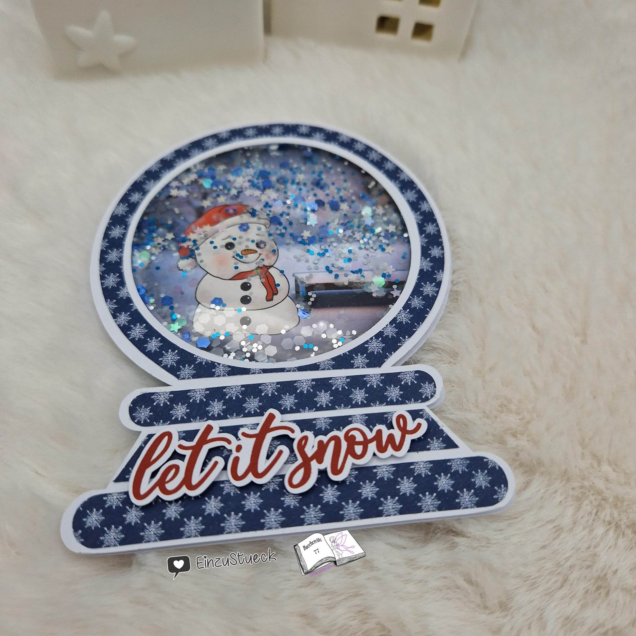 Digiset Fridolin der Schneemann, Digistamp, Digipaper, Plotterdatei, Sublimation - Sewando