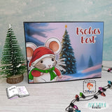 Digiset Speedy die Weihnachtsmaus, Plotterdatei, Sublimation, Digistamp, Digipaper - Sewando