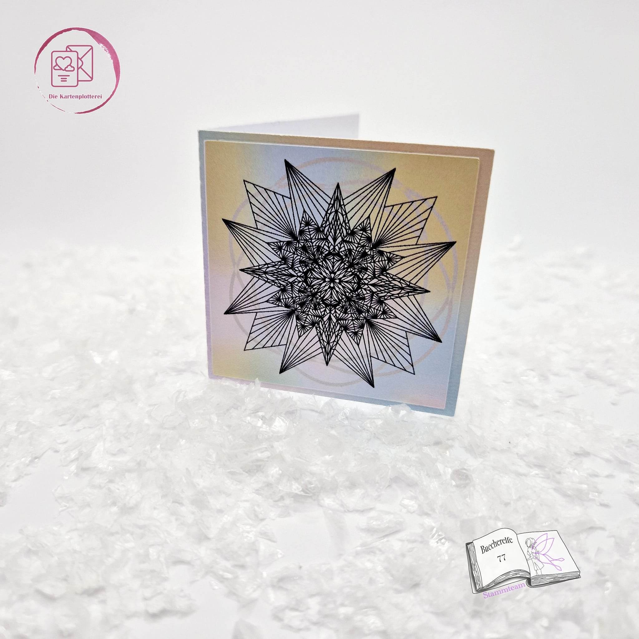 Digistamp Sternen Mandala Plotterdatei, Sublimation, Drucken, ! - Sewando