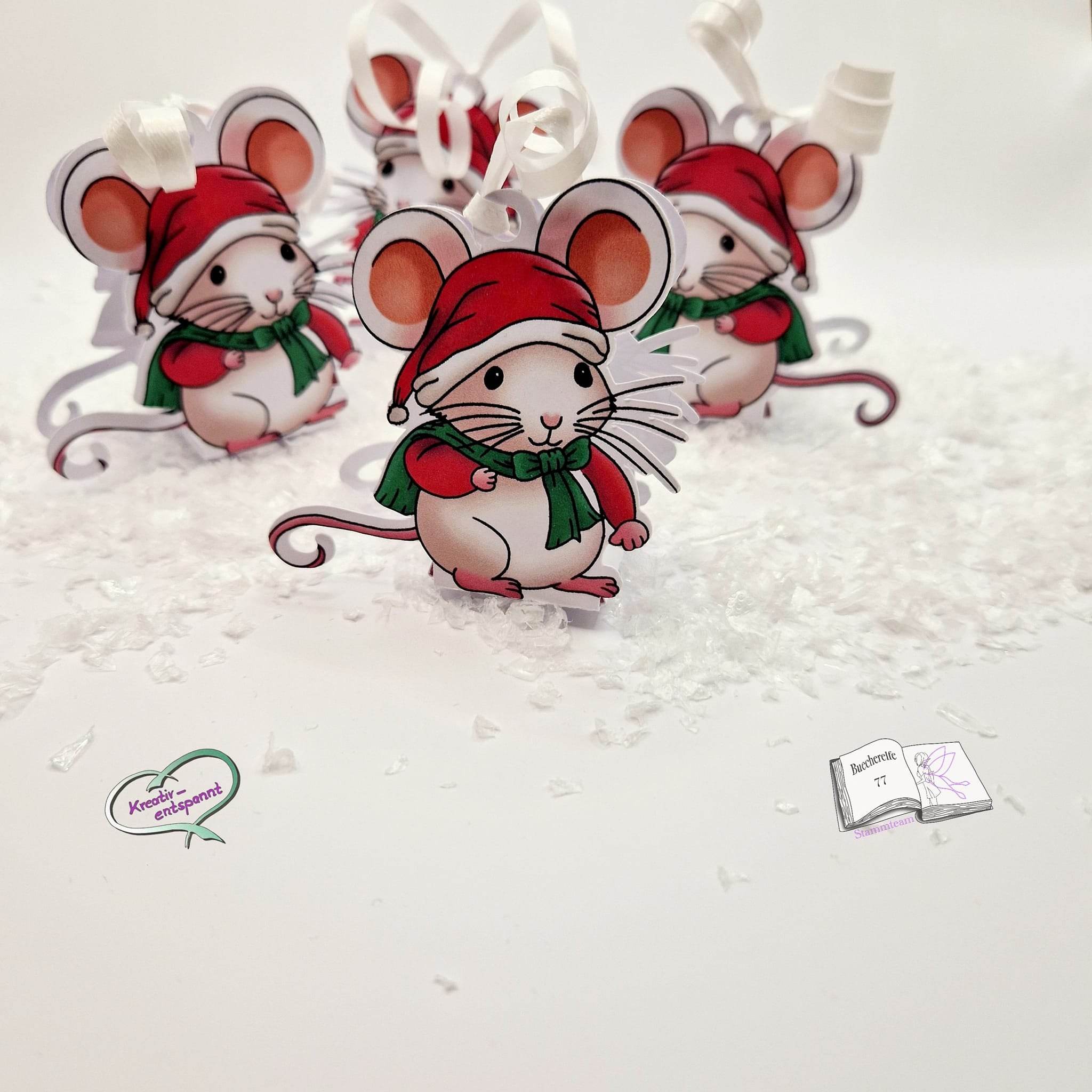 Digiset Speedy die Weihnachtsmaus, Plotterdatei, Sublimation, Digistamp, Digipaper - Sewando