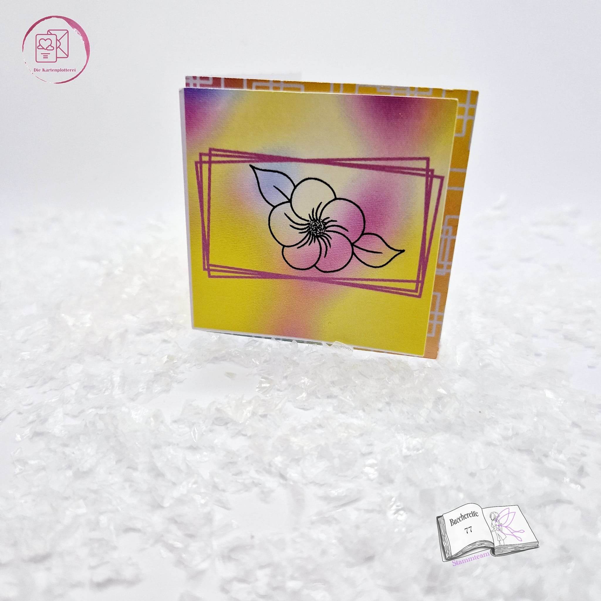 Digistamp fünfblättrige Blüte Plotten, Sublimation, Drucken ! - Sewando