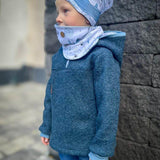 Mini Herbstwind & Frühlingssonne Anorak, Windbreaker, Drüberzieh-Hoodie für 69cm-104cm Körpergröße - Sewando