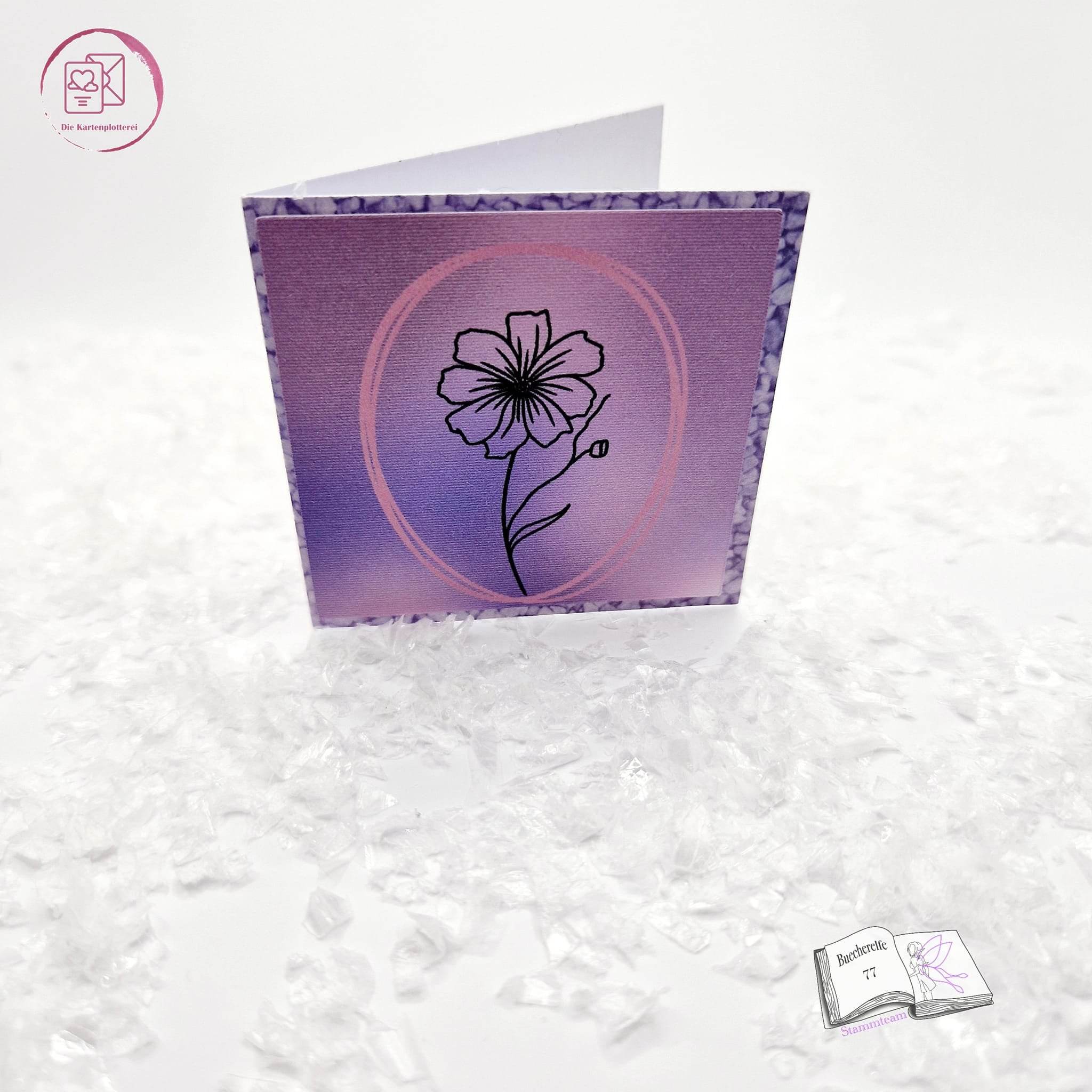 Digistamp Blüte mit Knospe Plotten, Sublimation, Drucken ! - Sewando