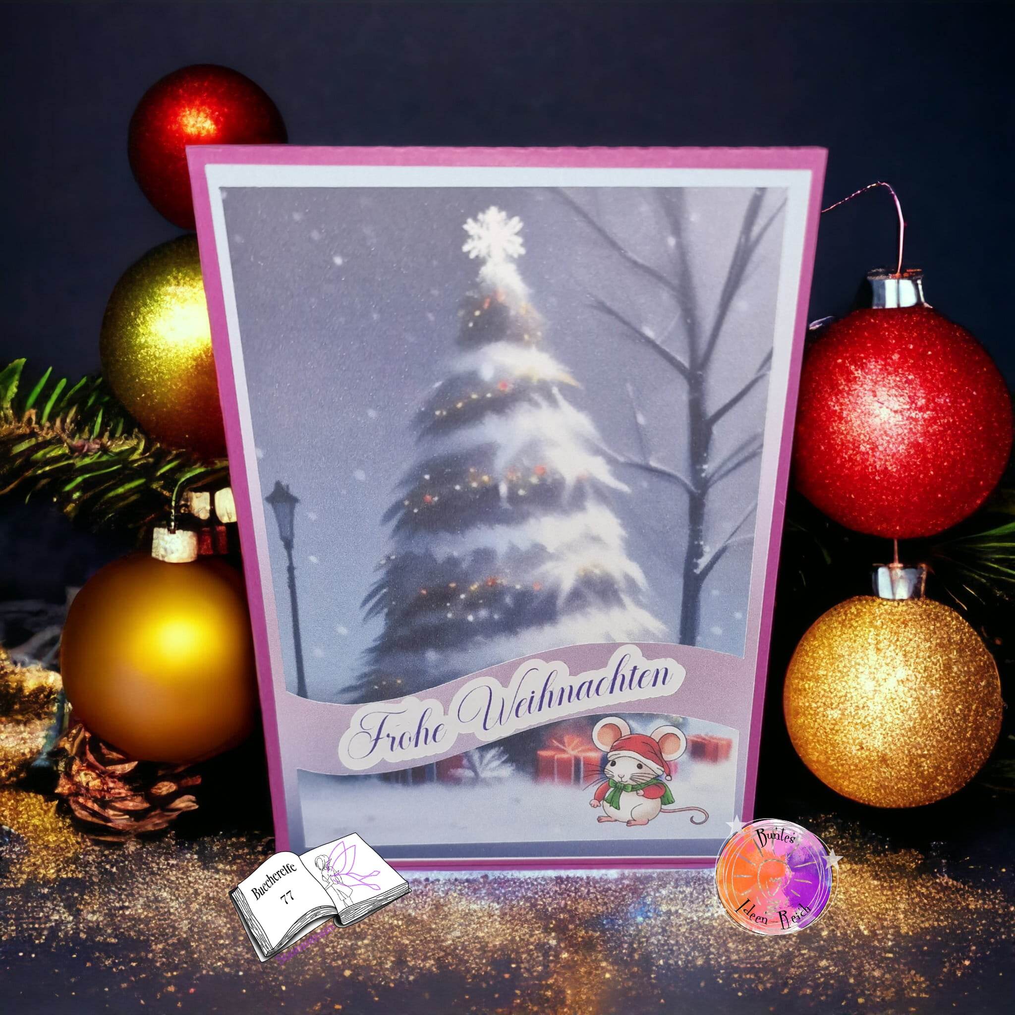 Digiset Speedy die Weihnachtsmaus, Plotterdatei, Sublimation, Digistamp, Digipaper - Sewando