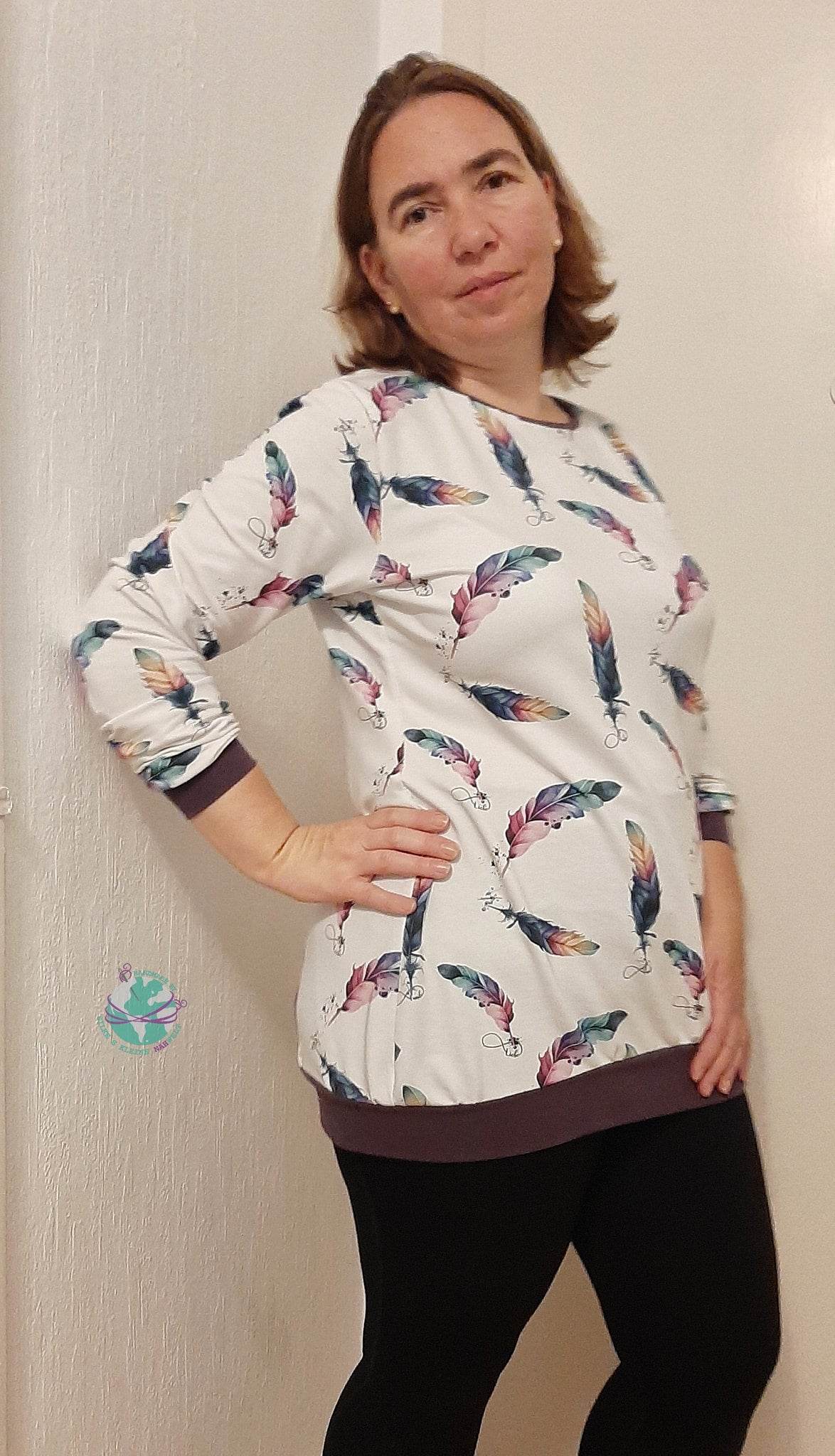 Sweater Josefina Gr. 34 - 54 inkl. A0 + Beamerdatei - Sewando