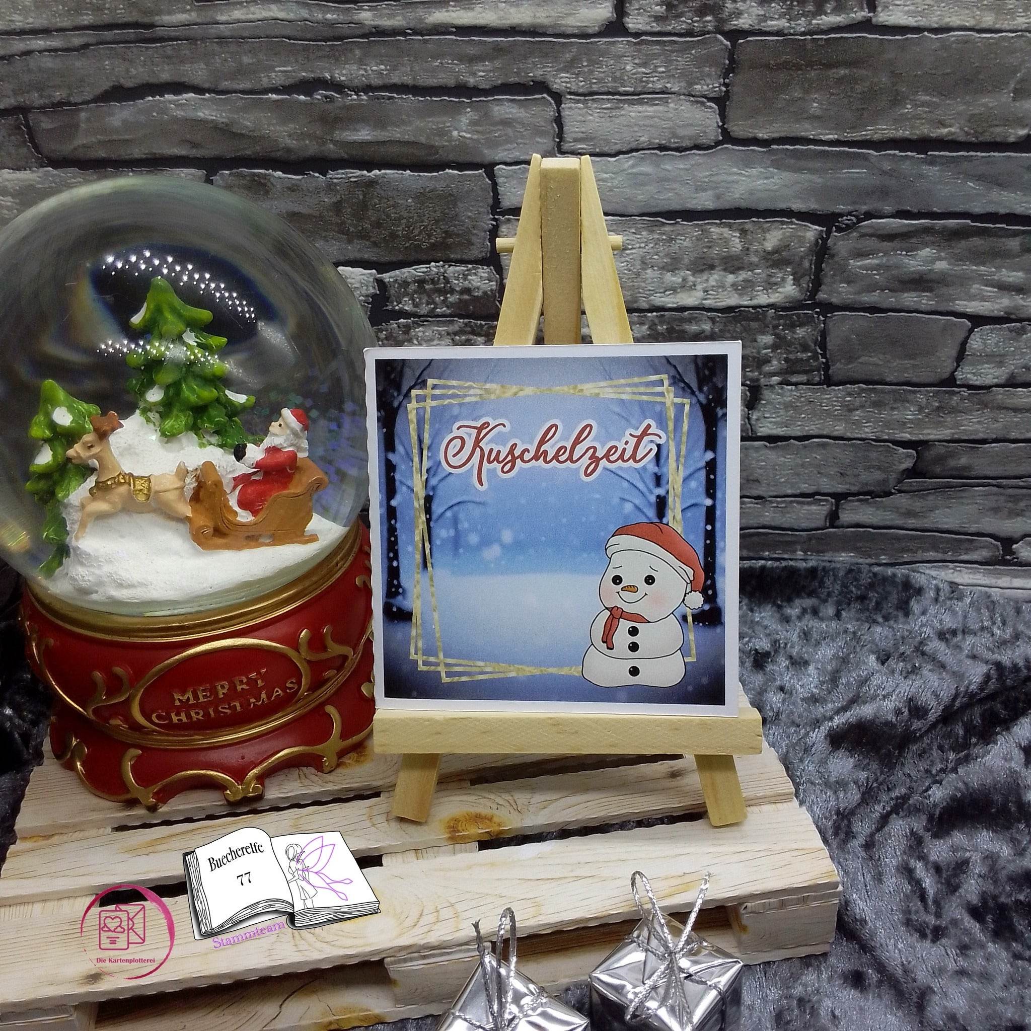 Digiset Fridolin der Schneemann, Digistamp, Digipaper, Plotterdatei, Sublimation - Sewando
