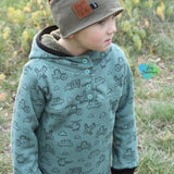 Big Herbstwind & Frühlingssonne Anorak, Windbreaker, Drüberzieh-Hoodie für 105cm-140cm Körpergröße - Sewando