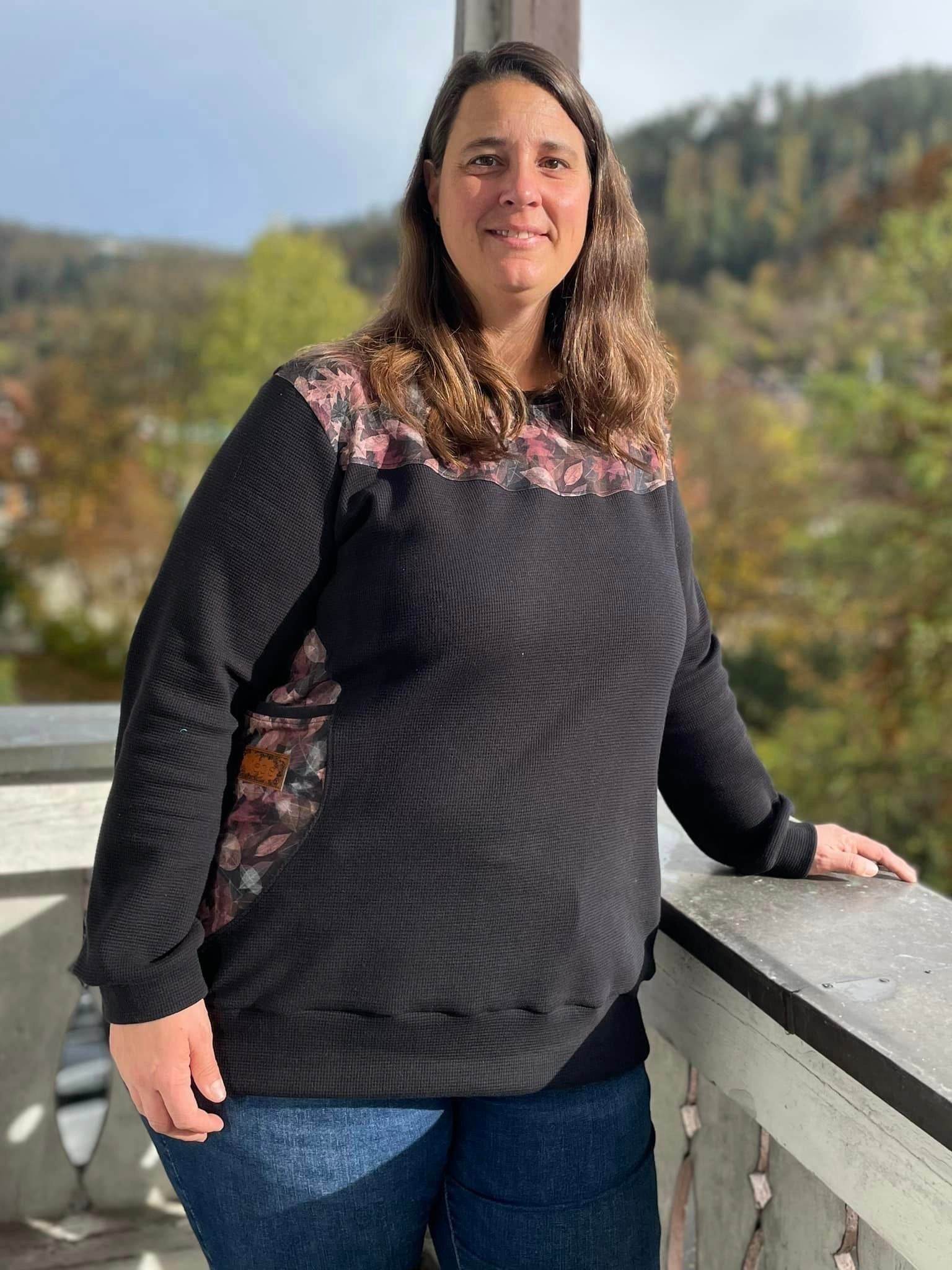 Sweater Josefina Gr. 34 - 54 inkl. A0 + Beamerdatei - Sewando
