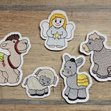 Stickdatei - Krippenfiguren für Holzspieße - Sewando
