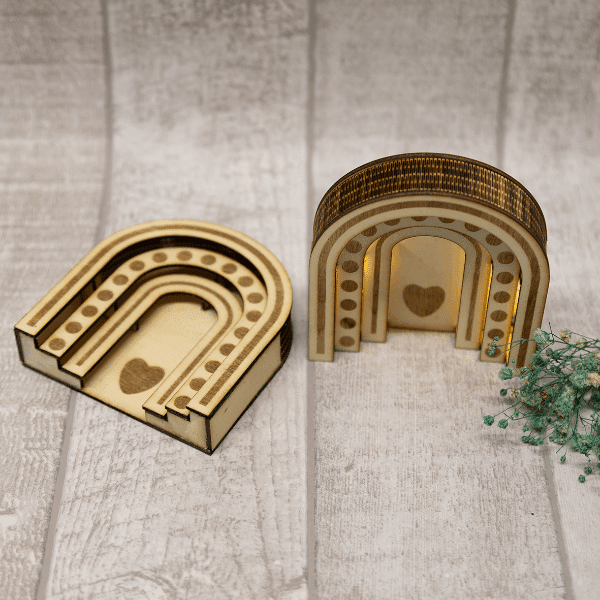 Laserdatei Holzregenbogen | SVG - Sewando