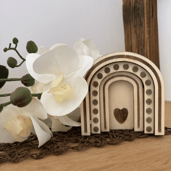 Laserdatei Holzregenbogen | SVG - Sewando