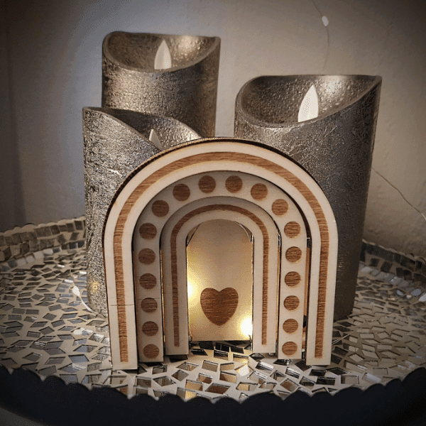 Laserdatei Holzregenbogen | SVG - Sewando