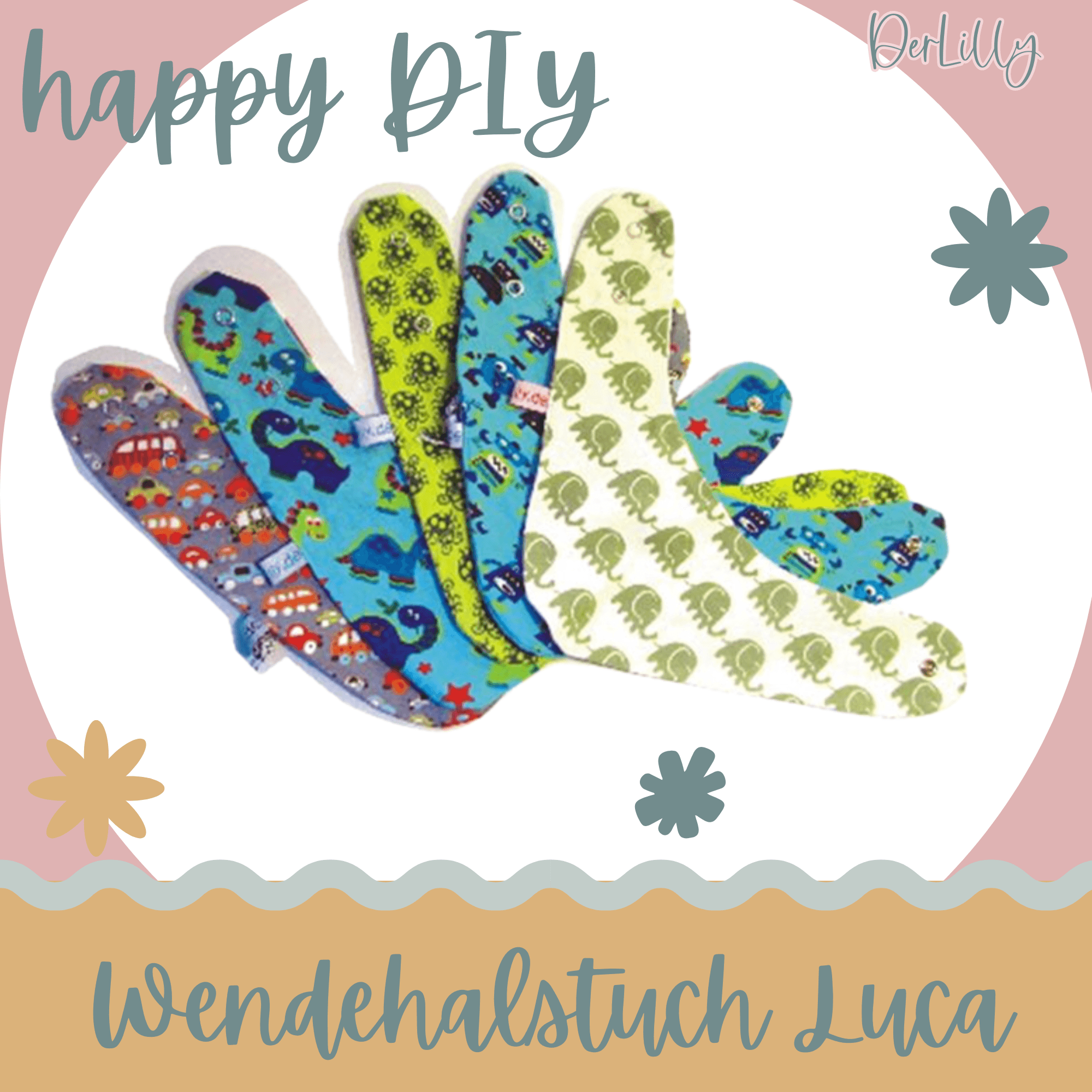 Nähanleitung Wendehalstuch Luca - Sewando