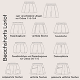 Beachshorts Loriot Maxi Schnittmuster Gr. 116-164 - Sewando