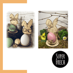 Laserdatei - Hasen Eierhalter mit variablen Details - Sewando