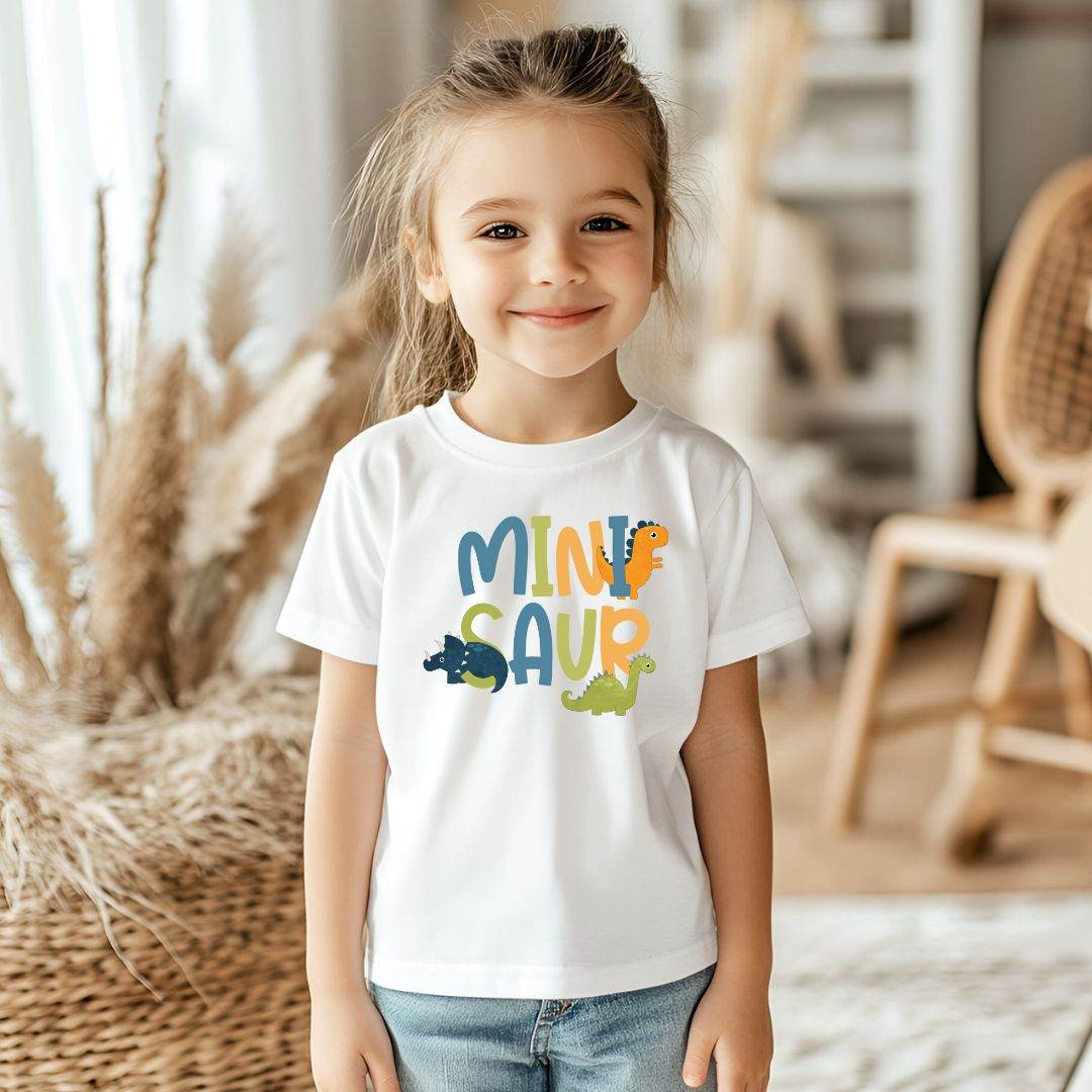 MINISAUR Bügelbild – Dino-Motiv für Kinder T-Shirts & DIY-Projekte - Sewando