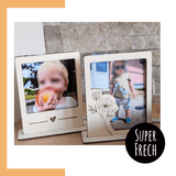 Laserdatei - Bilderrahmen Polaroid Stil mit Herz - Sewando