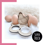 Laserdatei - Eierteller mit Henne - Sewando