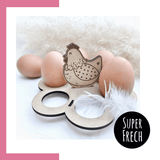 Laserdatei - Eierteller mit Henne - Sewando