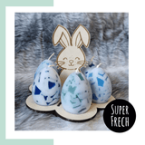 Laserdatei - Eierteller mit Hase - Sewando