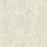 Stickdatei Doodle Schrift mit Herz Buchstaben Zahlen ca. 5cm Set 967 Schrift - Sewando