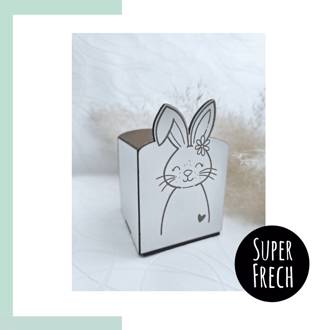 Laserdatei - Osternest mit Hasen - Sewando