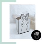 Laserdatei - Osternest mit Hasen - Sewando