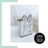 Laserdatei - Osternest mit Hasen - Sewando