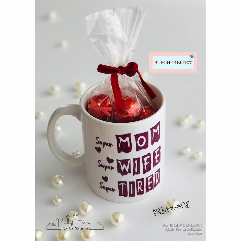 Plotterdatei Super Mom plotten, sublimieren, Digistamp - Sewando