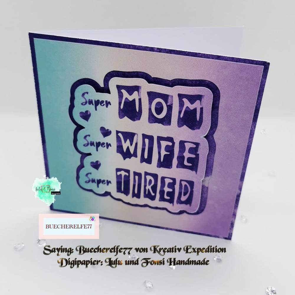 Plotterdatei Super Mom plotten, sublimieren, Digistamp - Sewando