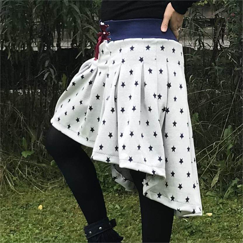 Main LovelySkirt Damen - Faltenrock mit versch. Längen - Größe 34-50 - Sewando
