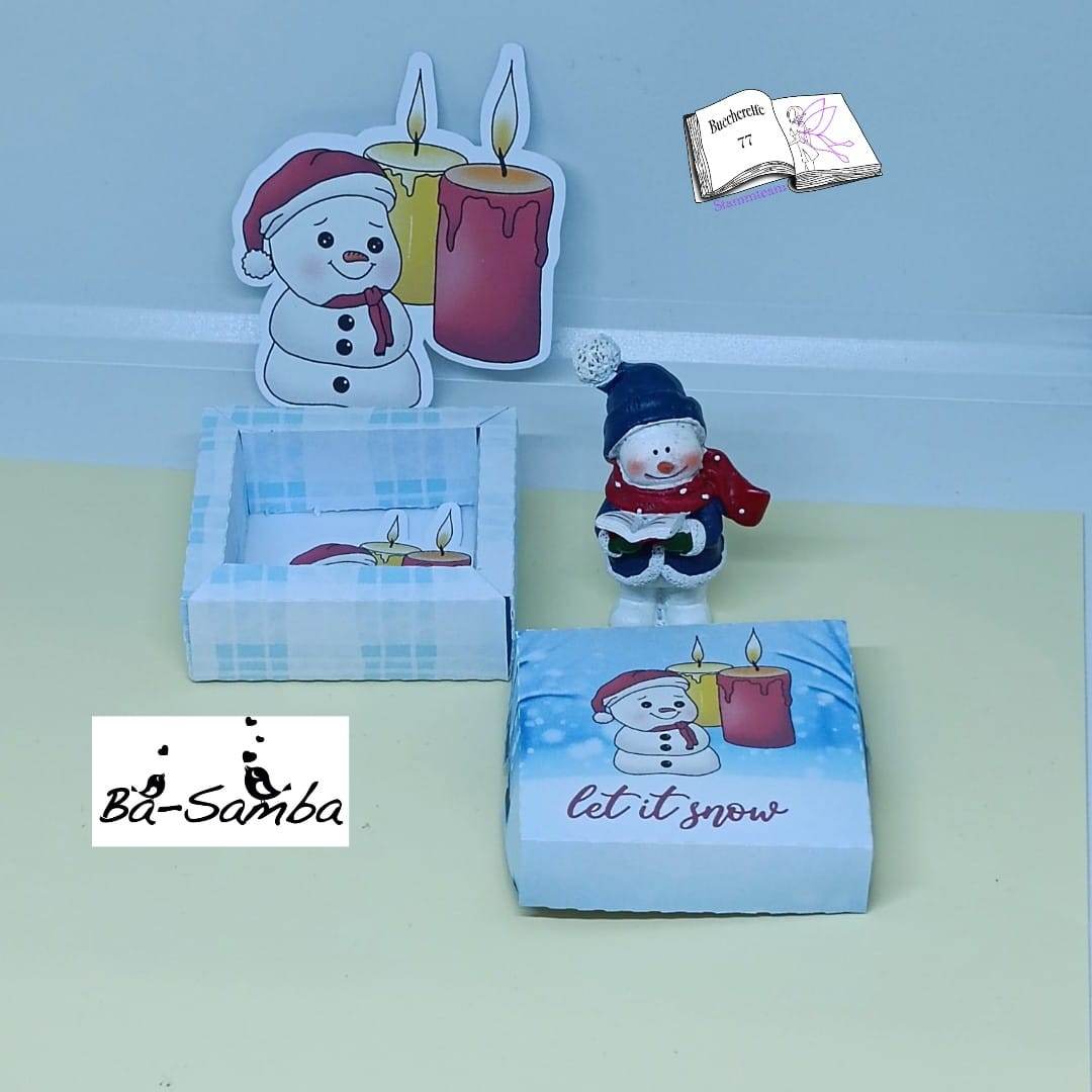 Digiset Fridolin der Schneemann, Digistamp, Digipaper, Plotterdatei, Sublimation - Sewando