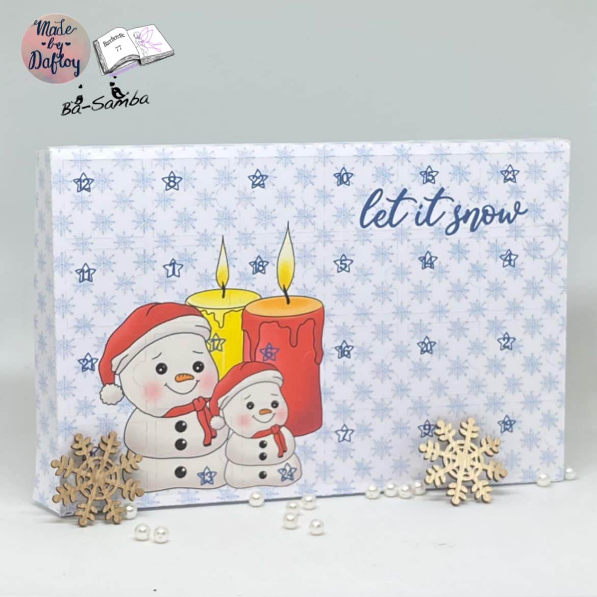 Digiset Fridolin der Schneemann, Digistamp, Digipaper, Plotterdatei, Sublimation - Sewando