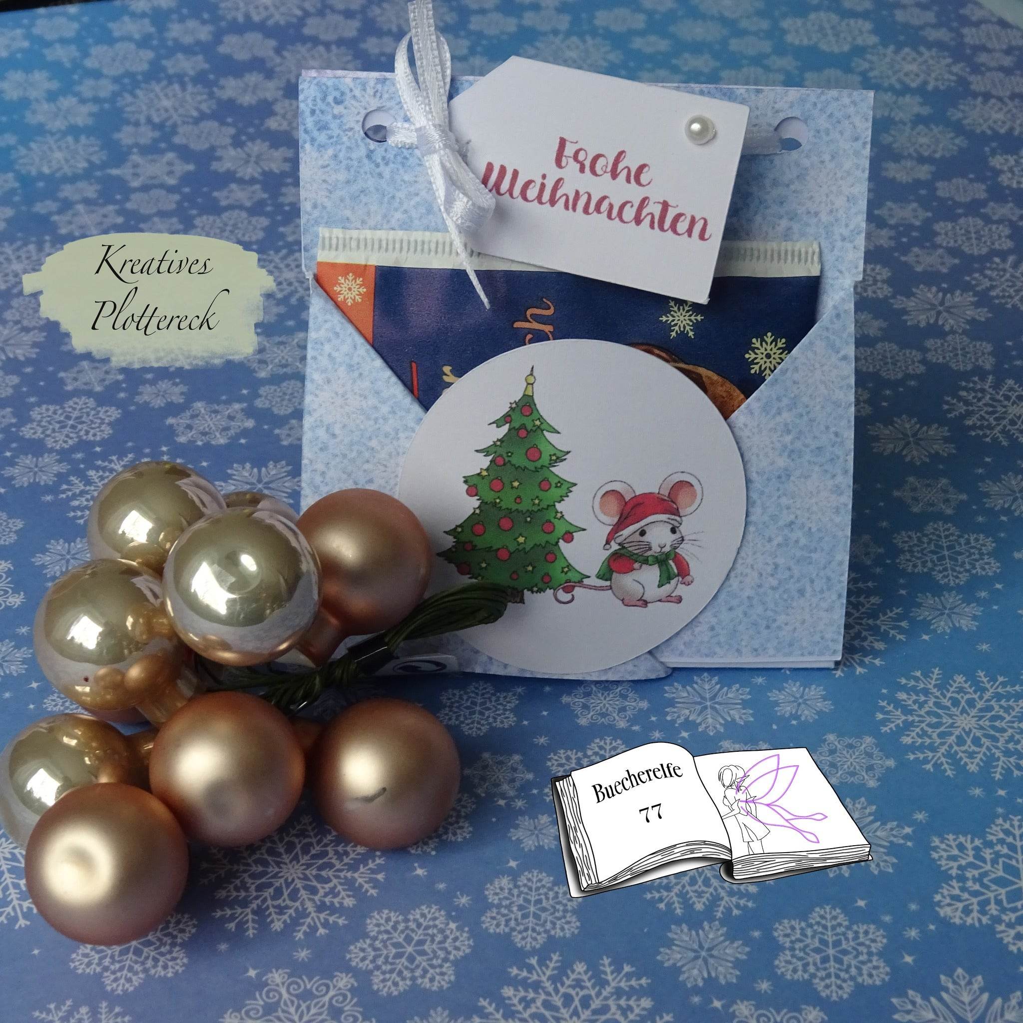 Digiset Speedy die Weihnachtsmaus, Plotterdatei, Sublimation, Digistamp, Digipaper - Sewando