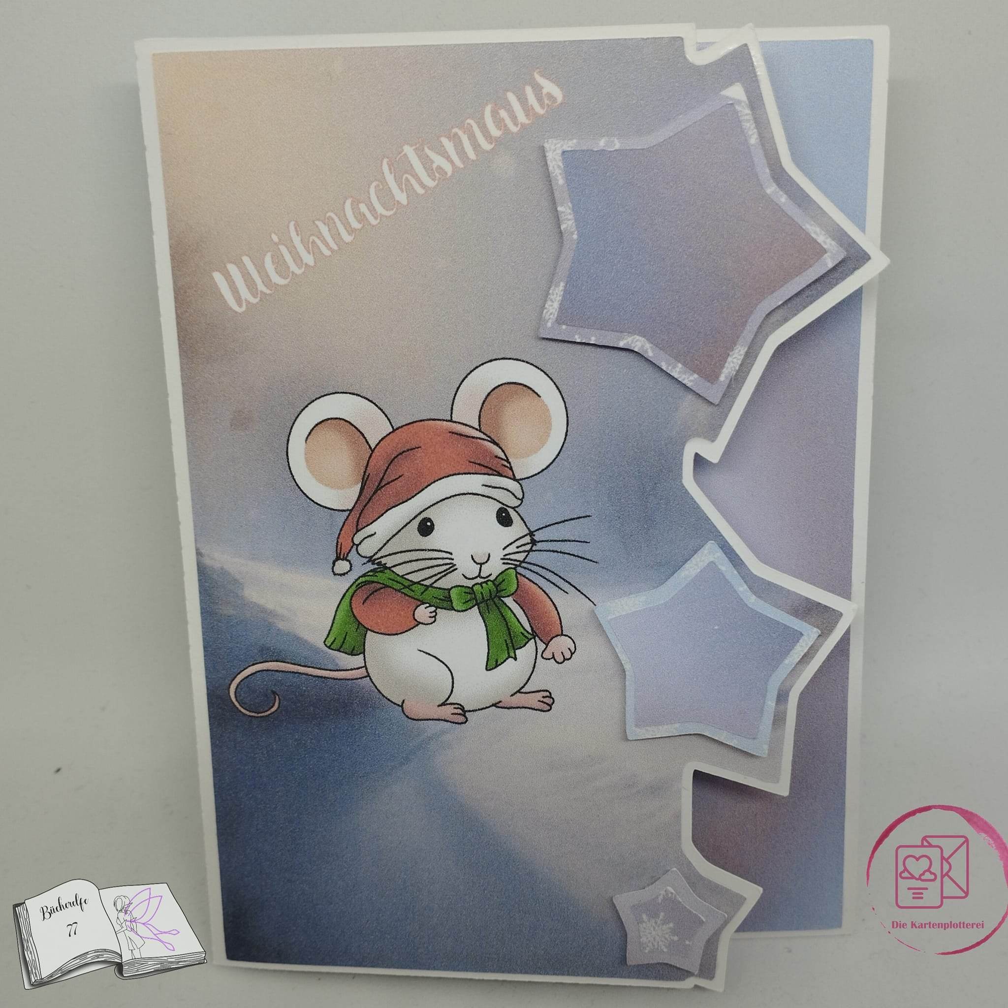 Digiset Speedy die Weihnachtsmaus, Plotterdatei, Sublimation, Digistamp, Digipaper - Sewando