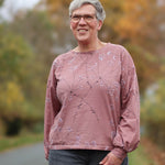 Schnittmuster Jersey Bluse CASTANHA (32-56) : - Sewando